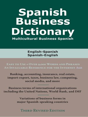 cover image of Spanish Business Dictionary